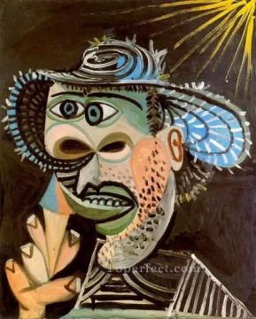 パブロ・ピカソ Painting - アイスクリームコーンを持つ男 3 1938 パブロ・ピカソ